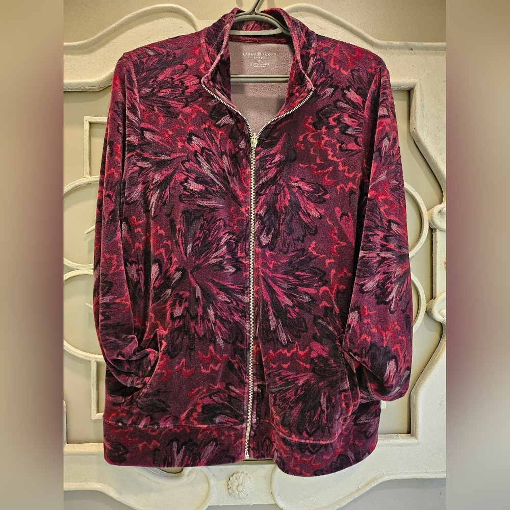 Euc Karen Scott zip up jacket (114)